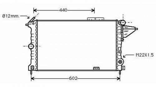 Radiator apa racire motor OPEL VECTRA A 1989-