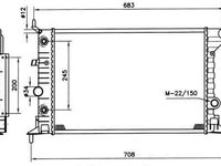 Radiator apa racire motor OPEL VECTRA B (36_) NRF 519516