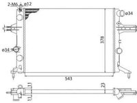 Radiator apa racire motor OPEL ZAFIRA A (F75_) MAGNETI MARELLI 350213960003