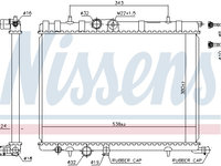 Radiator apa racire motor PEUGEOT 206 CC (2D) NISSENS 63502A