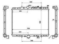 Radiator apa racire motor PEUGEOT 406 cupe (8C) NRF 58347