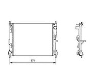 Radiator apa racire motor RENAULT MODUS / GRAND MODUS (F/JP0_) NRF 58188