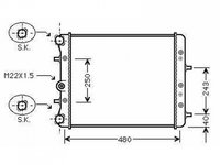Radiator apa racire motor SKODA FABIA 1 Praktik 2001-> pentru 1.2-40 KW