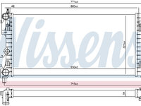 Radiator apa racire motor SKODA RAPID NH3 NISSENS 640012