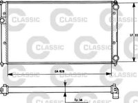 Radiator apa racire motor VW CADDY II caroserie (9K9A) VALEO 231265