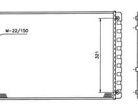 Radiator apa racire motor VW LUPO (6X1 6E1) NRF 509520