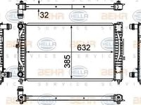 Radiator apa racire motor VW SVW PASSAT LINGYU limuzina B5 HELLA 8MK 376 720-591