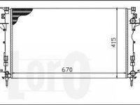 Radiator apa RENAULT LAGUNA II (BG0/1_) (2001 - 2016) LORO 042-017-0009