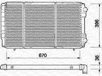 Radiator apa RENAULT LAGUNA II BG0 1 MAGNETI MARELLI 350213361000