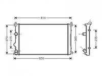 RADIATOR APA RENAULT MASTER 1998->2009 Radiator apa pentru 1 9 - 2 2 CDTI fara aer conditionat 73x41,5x23 PIESA NOUA ANI 1998 1999 2000 2001 2002 2003 2004 2005 2006 2007 2008 2009