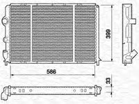 Radiator apa RENAULT MASTER II platou sasiu ED HD UD MAGNETI MARELLI 350213737000