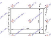 RADIATOR APA RENAULT MEGANE 2 2002->2008 Radiator apa 1 6-2 0-1 5-1 9D cv manuala/ automata cu/fara aer conditionat 59x45x28 2006->2009 PIESA NOUA ANI 2002 2003 2004 2005 2006 2007 2008