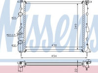 Radiator apa RENAULT MEGANE Scenic (JA0/1_) (1996 - 2001) NISSENS 639371