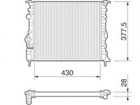 Radiator apa RENAULT MEGANE Scenic JA0 1 MAGNETI MARELLI 350213261000