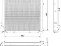 Radiator apa RENAULT SYMBOL I LB0 1 2 MAGNETI MARELLI 350213813000