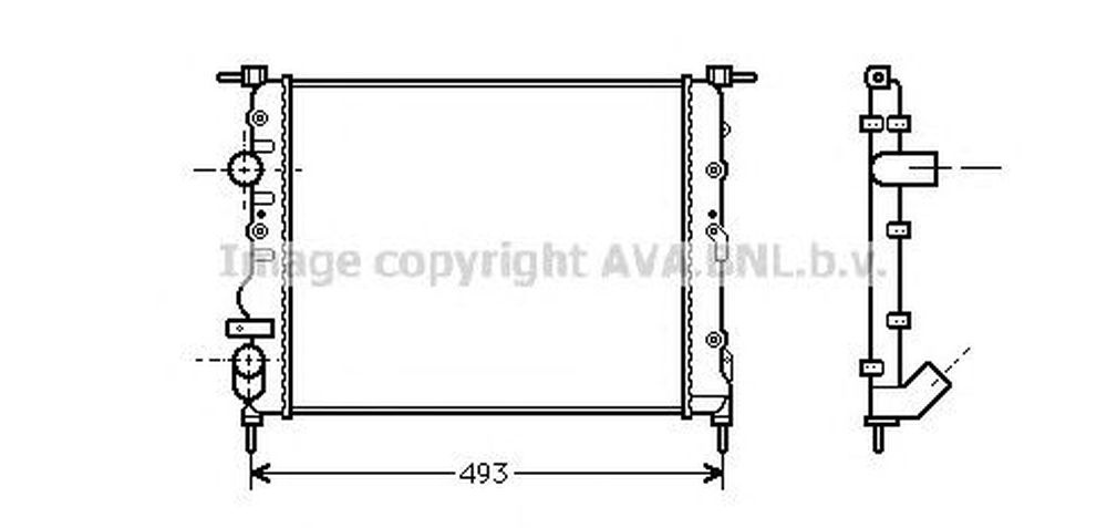 Radiator apa RENAULT SYMBOL II LU1 2 AVA RT2218