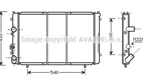 Radiator apa RENAULT TRAFIC bus TXW AVA RT227