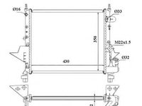 Radiator apa RENAULT TWINGO I Van (S06_) (1993 - 2016) NRF 509513