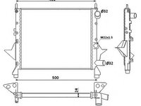 Radiator apa RENAULT TWINGO I Van (S06_) (1993 - 2016) NRF 519513
