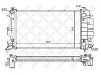 RADIATOR APA SAAB 45172 1998->2002 Radiator apa pentru 2 0i 16V - 2 2TID 50x35x3,2 CV manuala PIESA NOUA ANI 1998 1999 2000 2001 2002