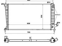 Radiator apa SAAB 9-5 combi YS3E NRF 58349