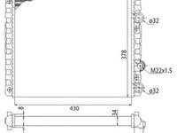 Radiator apa SEAT AROSA 6H MAGNETI MARELLI 350213778003