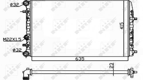 Radiator Apa Seat Cordoba 2 (facelift) 2006 2007 2008 2009 Sedan 50542 11-543-185