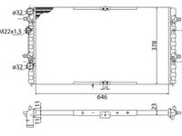 Radiator apa SEAT CORDOBA 6K2 MAGNETI MARELLI 350213816003