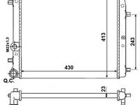 Radiator apa SEAT CORDOBA 6L2 NRF 53021A