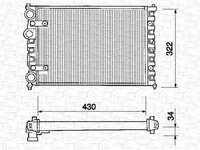 Radiator apa SEAT CORDOBA Vario 6K5 MAGNETI MARELLI 350213232000