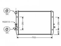 RADIATOR APA SEAT TOLEDO 1999->2006 Radiator apa pentru 1.9 tdi 65x41,5x36 cu/fara aer conditionat PIESA NOUA ANI 1999 2000 2001 2002 2003 2004 2005 2006