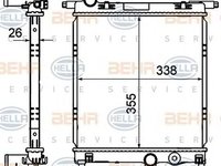 Radiator apa SKODA CITIGO HELLA 8MK 376 735-021