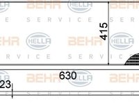 Radiator apa SKODA FABIA 6Y2 HELLA 8MK 376 717-704