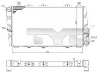 Radiator apa SKODA FELICIA I combi 6U5 TYC 732-0001