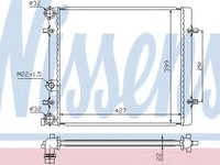 Radiator apa SKODA OCTAVIA 1 (1U2) (1996 - 2010) NISSENS 641011