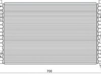 Radiator apa SKODA SUPERB 3U4 MAGNETI MARELLI 350213849000