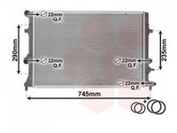 RADIATOR APA SKODA YETI 2009-> Radiator apa pentru 1,2 TSI 62,5x45,2x34 PIESA NOUA ANI 2009 2010 2011 2012 2013 2014 2015 2016 2017