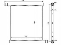 Radiator apa SMART FORTWO cupe 450 NRF 53598