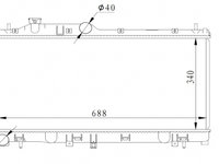 Radiator Apa Subaru Legacy 4 (facelift) 2006 2007 2008 2009 59116 11-601-660