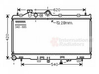 RADIATOR APA SUBARU LEGACY/ OUTBACK 09.2009->2014 Radiator apa pentru 2 0 T D 34x68 5x25 PIESA NOUA ANI 2009 2010 2011 2012 2013 2014