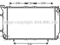 Radiator apa SUBARU LEGACY OUTBACK BG AVA SU2032