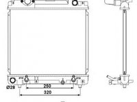 Radiator apa SUZUKI ALTO HA25 HA35 NRF 53079