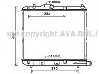 RADIATOR APA SUZUKI SPLASH 2008-> Radiator apa pentru 1 3CDTi 37 5x47 5x2 6 Z13DTJ/D13A PIESA NOUA ANI 2008 2009 2010 2011 2012 2013 2014