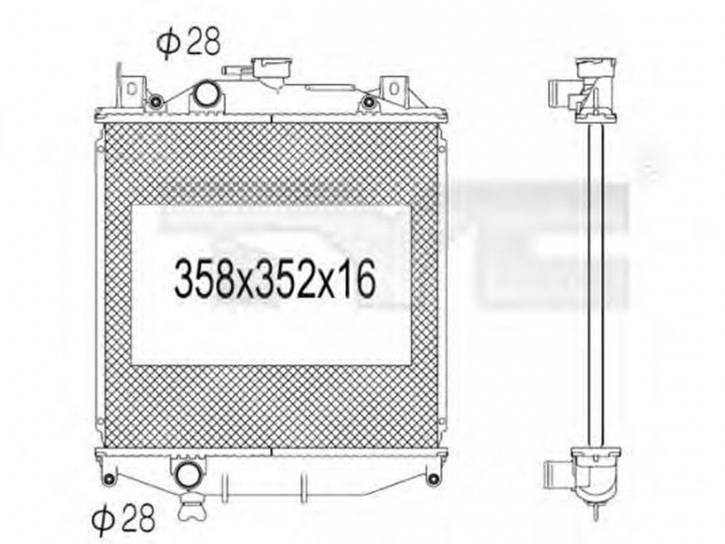 Radiator apa SUZUKI SWIFT II hatchback EA MA TYC 735-1006