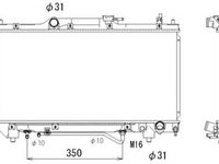 Radiator apa TOYOTA AVENSIS Station Wagon T22 NRF 53264