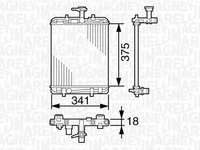 Radiator apa TOYOTA AYGO WNB1 KGB1 MAGNETI MARELLI 350213390000