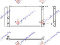 RADIATOR APA TOYOTA COROLLA 2016->2019 Radiator apa 1,3-1,4-1,6-1,8-2,0 benzina PIESA NOUA ANI 2016 2017 2018 2019