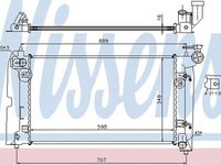 Radiator apa TOYOTA COROLLA Verso ZER ZZE12 R1 NISSENS 646321