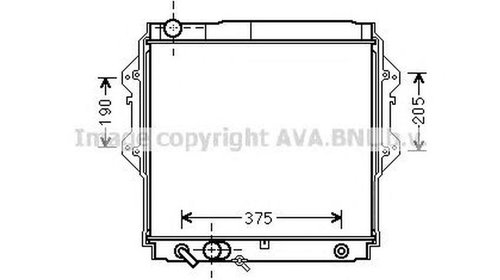 Radiator apa TOYOTA HILUX II pick-up LN8 RN5 