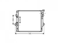 RADIATOR APA TOYOTA LAND CRUISER 2002->2007 Radiator apa pentru 4 0i CV manuala/automatCV automata 65x59 8x2 6 PIESA NOUA ANI 2002 2003 2004 2005 2006 2007 2008 2009 2010